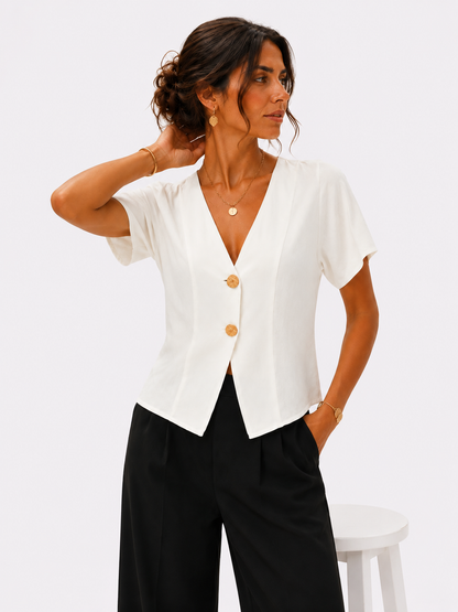 Camisa Serena | Escote en V
