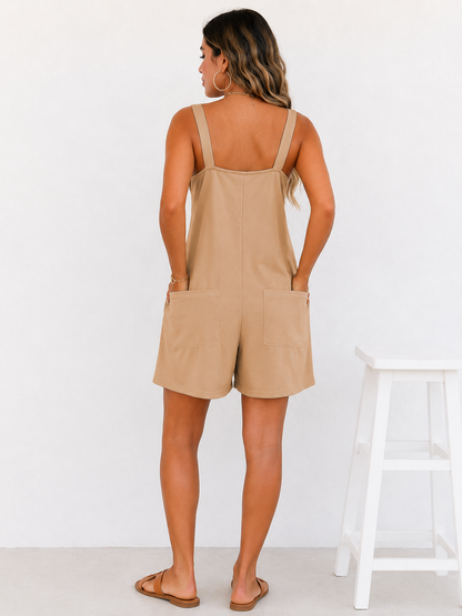 Mono casual de verano con bolsillos laterales