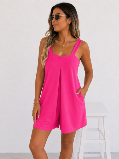 Mono casual de verano con bolsillos laterales