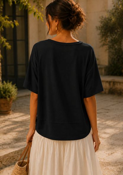 Blusa Serena | Cuello Pico